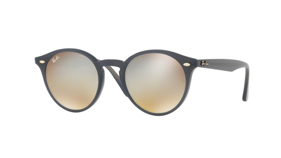 Ray-Ban RB2180 Sunglasses 6313B8-49 - Opal Grey Frame, Brown Grad Dark Brown Mirr Sil Lenses