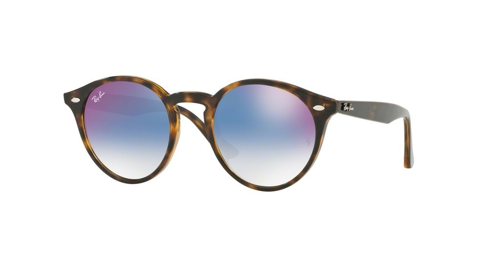 Ray-Ban RB2180 Sunglasses 710/X0-51 - Havana Frame, Gradient Blue Mirror Red Lenses