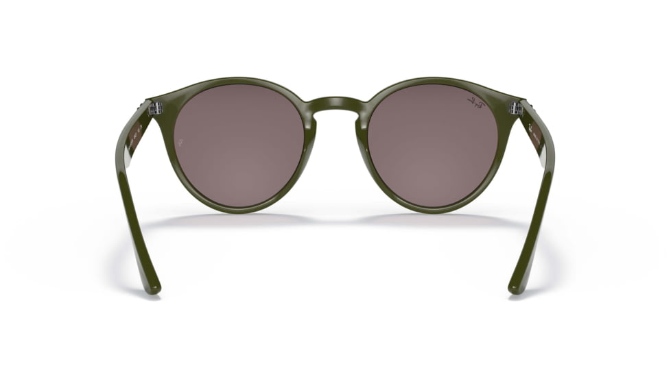 Ray-Ban RB2180 Sunglasses, Violet Lenses, Military Green, 51, RB2180-65757N-51
