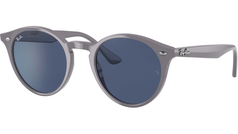 Ray-Ban RB2180F Sunglasses - Womens, Dark Blue Lenses, Grey, 49, RB2180F-657780-49