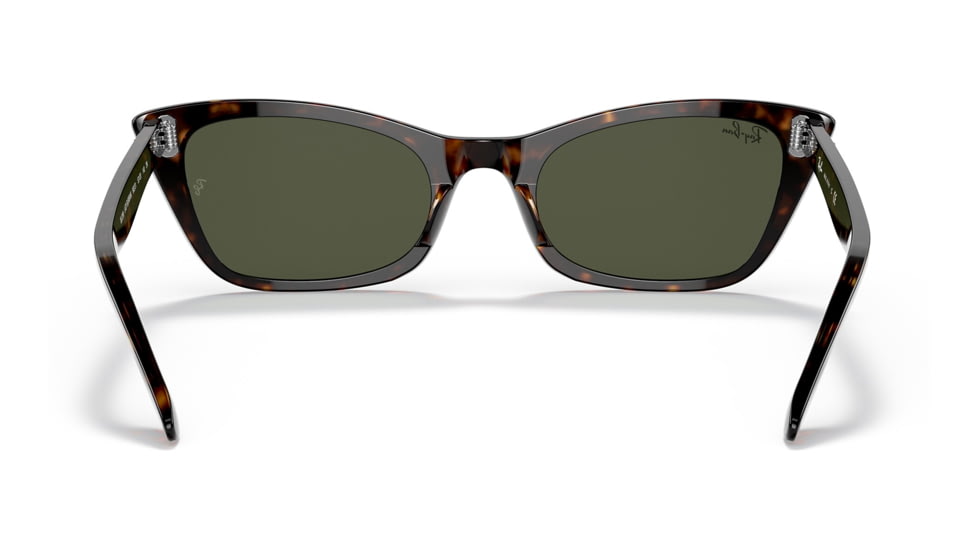 Ray-Ban RB2299 Lady Burbank Sunglasses - Womens, Havana Frame, Green Lens, 55, RB2299-902-31-55