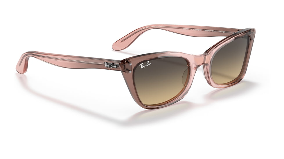 Ray-Ban RB2299 Lady Burbank Sunglasses - Womens, Transparent Pink Frame, Brown Vintage Lens, 55, RB2299-1344BG-55