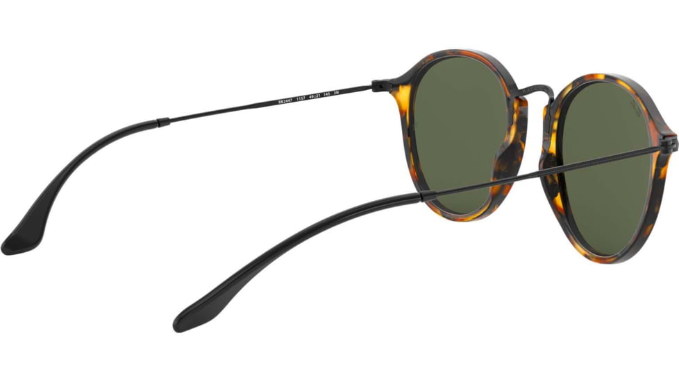 Ray-Ban RB2447 Sunglasses 1157-49 - Spotted Black Havana Frame, Green Lenses