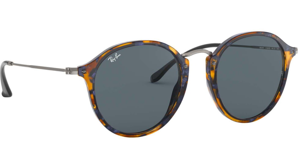 Ray-Ban RB2447 Sunglasses 1158R5-49 - Spotted Blue Havana Frame, Grey Lenses