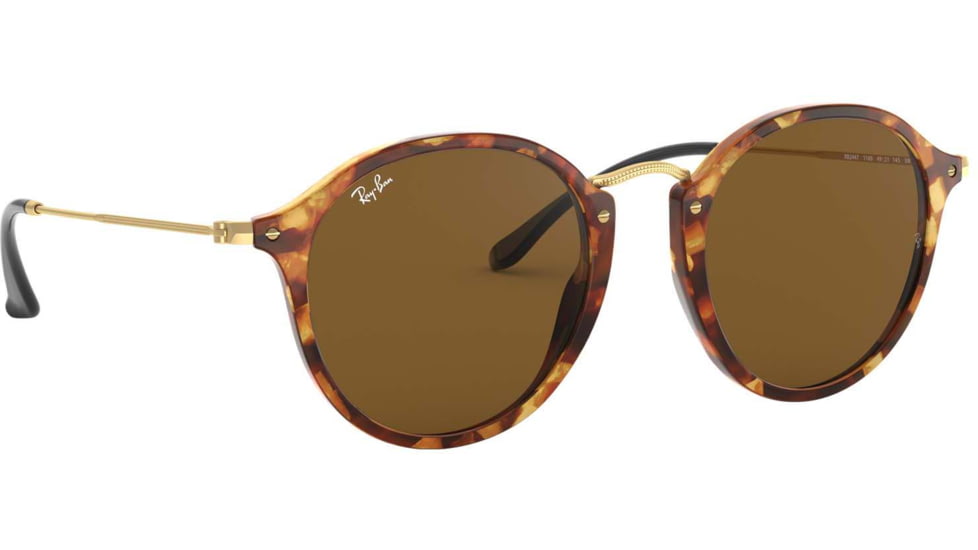 Ray-Ban RB2447 Sunglasses 1160-49 - Spotted Brown Havana Frame, Brown Lenses