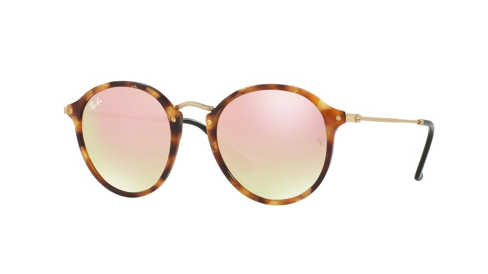 Ray-Ban RB2447 Single Vision Prescription Sunglasses RB2447-11607O-49 - Lens Diameter 49 mm, Frame Color Spotted Brown Havana