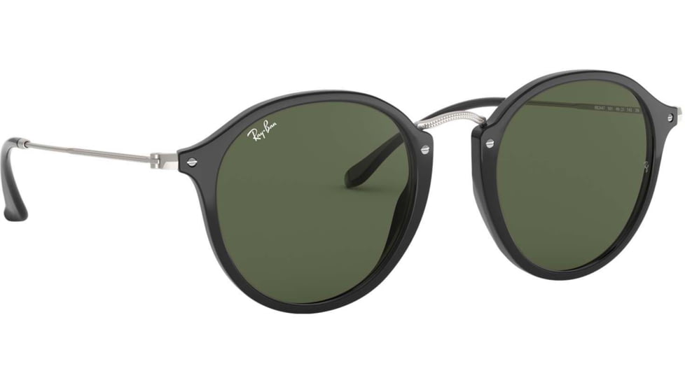 Ray-Ban RB2447 Sunglasses 901-49 - Black Frame, Green Lenses