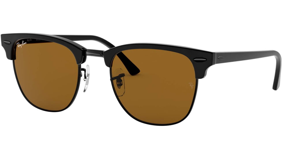 Ray-Ban RB3016 Clubmaster Sunglasses, Brown Lenses, RB3016 W3389-49