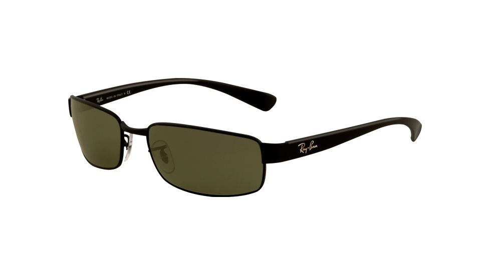 Ray-Ban RB3364 Sunglasses, 59mm, Black Frame, Green Lens 002-5917