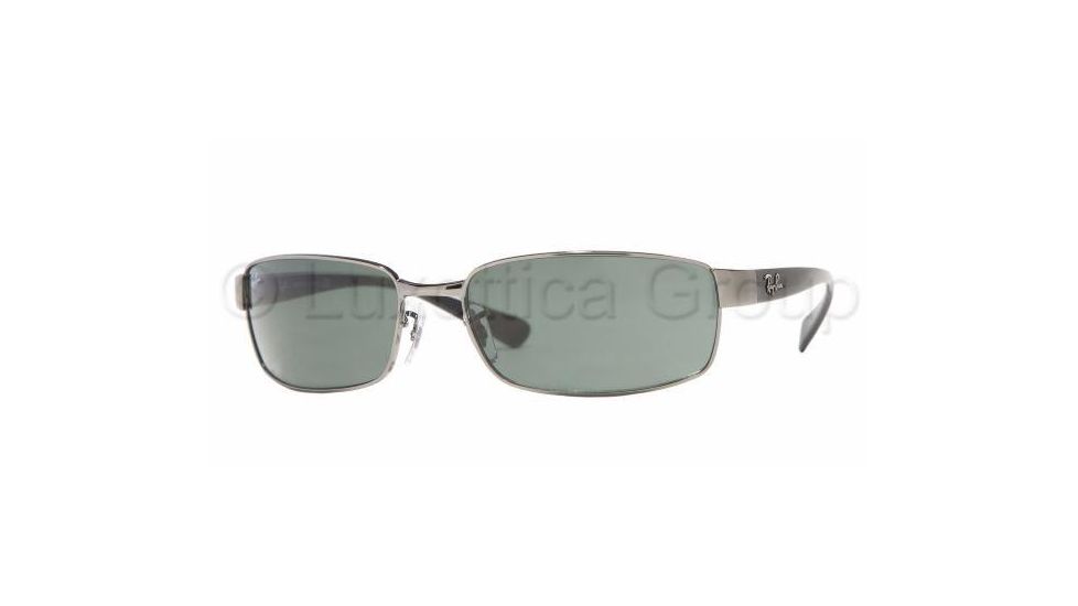 Ray-Ban RB3364 Sunglasses, 62mm, Gunmetal Frame, Green Lens 004-6217