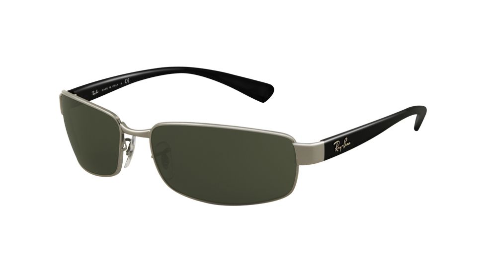 Ray-Ban RB3364 Sunglasses, 62mm, Gunmetal Frame, Green Lens 004-6217