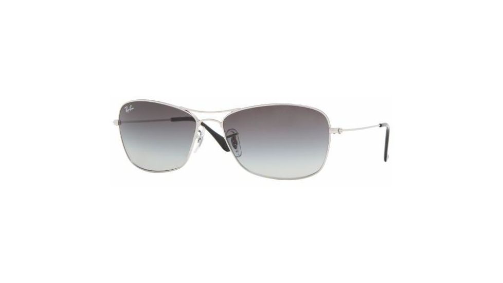 Ray-Ban Bifocal Sunglasses RB3388 with Lined Bi-Focal Rx Prescription Lenses, Silver Frame / 58 mm Prescription Lenses