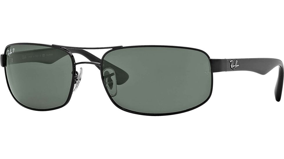 Ray-Ban Bifocal Sunglasses RB3445 with Lined Bi-Focal Rx Prescription Lenses RB3445-002-58-6117 - Lens Diameter: 61 mm, Frame Color: Black