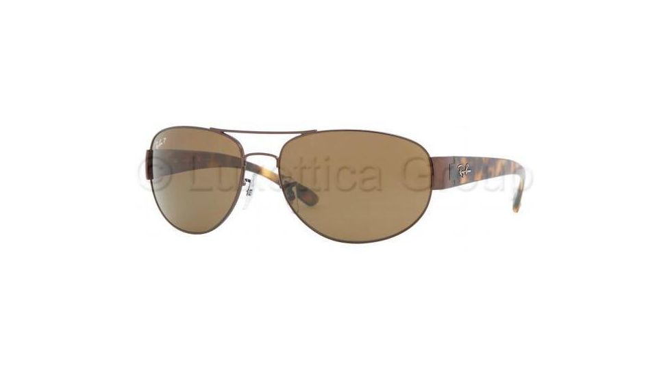 Ray-Ban RB3448 Sunglasses 014/57-6317 - Brown Crystal Brown Polarized