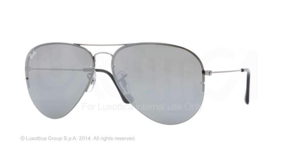 Ray-Ban RB3460 Sunglasses 004/6G-59 - Gunmetal Frame, Grey Silver Mirror Lenses