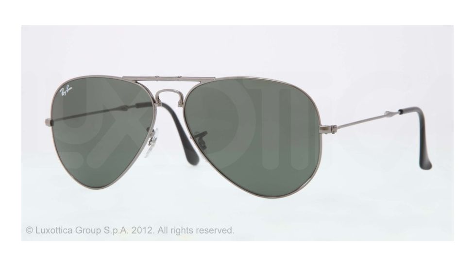 Ray-Ban Folding Aviator RB3479 Sunglasses 004-5814 - Gunmetal Frame, Crystal Gray Lenses