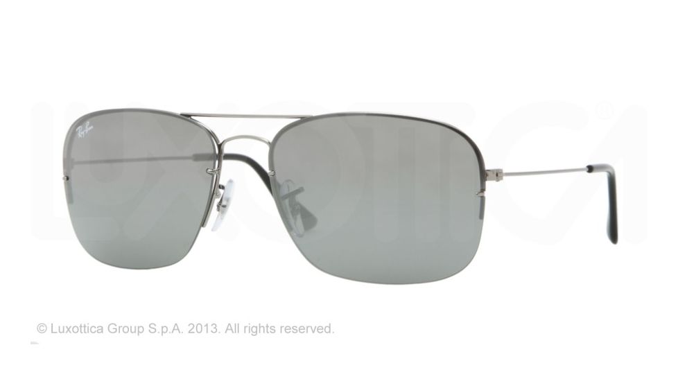 Ray-Ban FLIP OUT RB3482 Single Vision Prescription Sunglasses RB3482-004-6G-59 - Lens Diameter 59 mm, Lens Diameter 59 mm, Frame Color Gunmetal