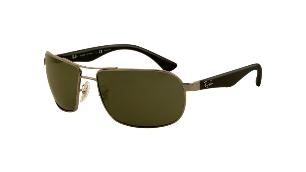 Ray-Ban RB3492 Sunglasses 004/58-6216 - Gunmetal Frame, Crystal Green Lenses