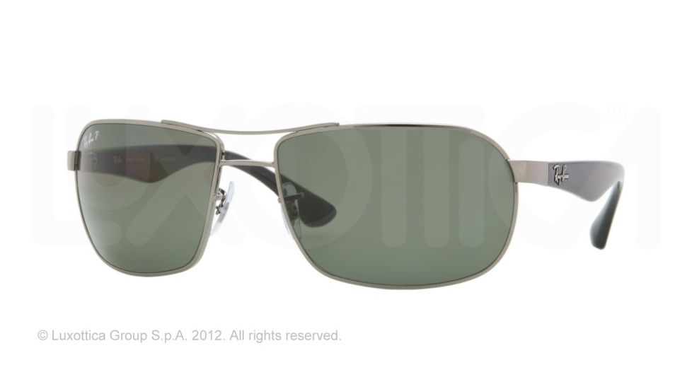 Ray-Ban RB3492 Sunglasses 004/58-6216 - Gunmetal Frame, Crystal Green Lenses
