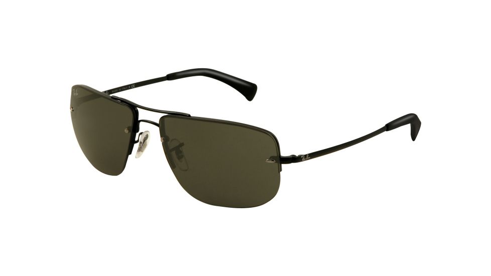 Ray-Ban RB3497 Sunglasses 002/71-5916 - Black Frame, Green Lenses