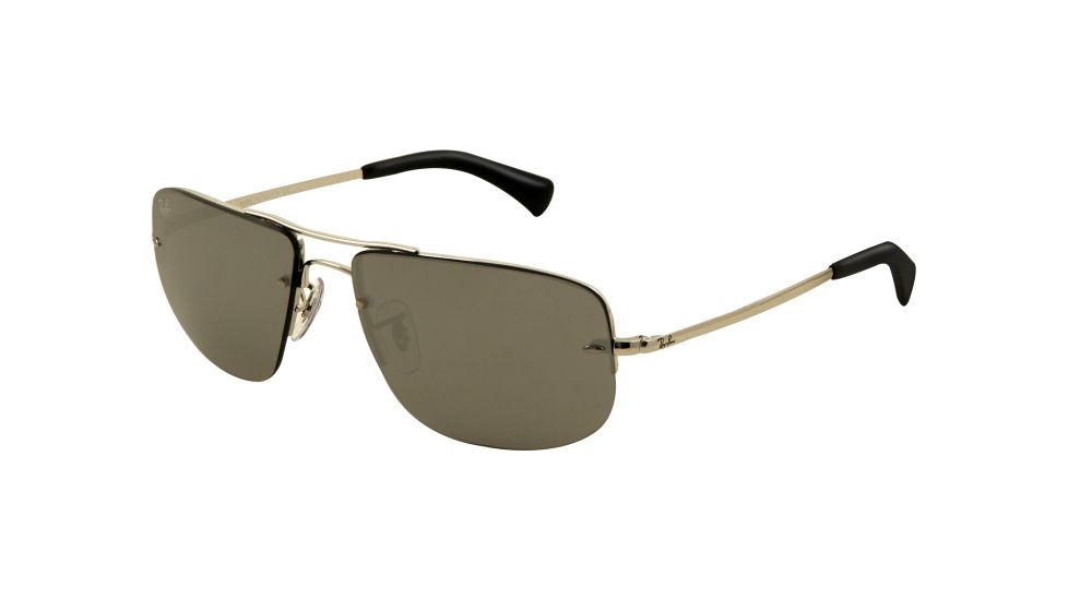 Ray-Ban RB3497 Sunglasses 003/6G-5916 - Silver Frame, Gray Silver Mirror Lenses