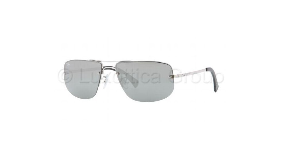 Ray-Ban RB3497 Progressive Prescription Sunglasses RB3497-003-6G-59 - Lens Diameter 59 mm, Lens Diameter 59 mm, Frame Color Silver