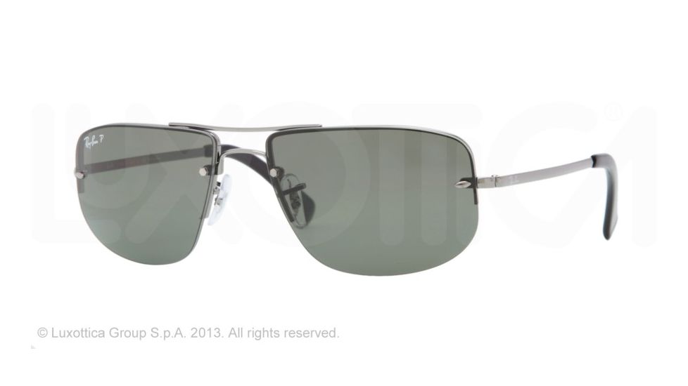 Ray-Ban RB3497 Progressive Prescription Sunglasses RB3497-004-9A-59 - Lens Diameter 59 mm, Lens Diameter 59 mm, Frame Color Gunmetal