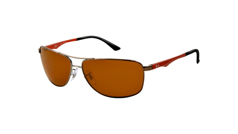 Ray-Ban RB3506 Single Vision Prescription Sunglasses RB3506-132-83-61 - Lens Diameter 61 mm, Frame Color Gunmetal