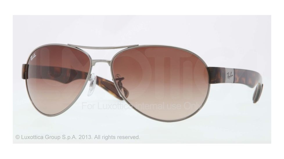 Ray-Ban RB3509 Single Vision Prescription Sunglasses RB3509-004-13-66 - Lens Diameter 66 mm, Frame Color Gunmetal