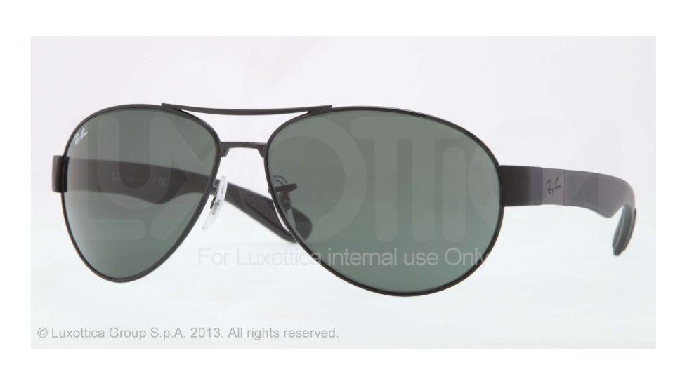 Ray-Ban RB3509 Single Vision Prescription Sunglasses RB3509-006-71-66 - Lens Diameter 66 mm, Frame Color Matte Black