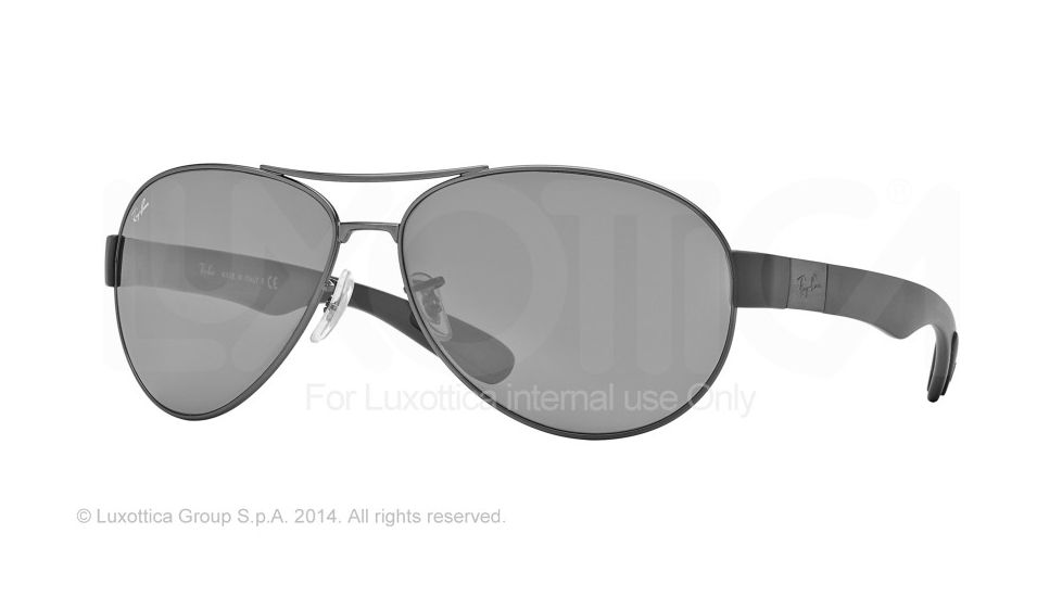 Ray-Ban RB3509 Single Vision Prescription Sunglasses RB3509-029-6G-63 - Lens Diameter 63 mm, Frame Color Matte Gunmetal