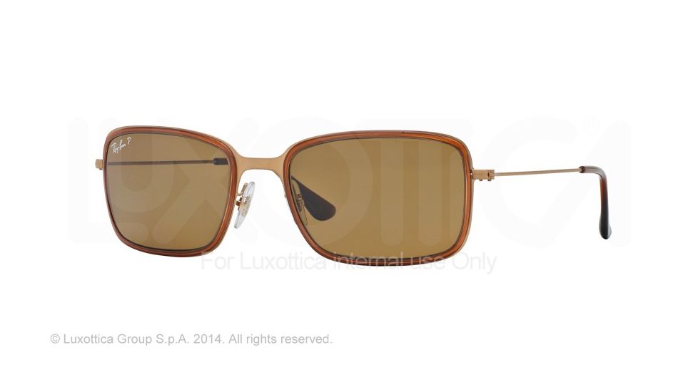 Ray-Ban RB3514M Single Vision Prescription Sunglasses RB3514M-149-83-56 - Lens Diameter 56 mm, Frame Color Sandblast Gold