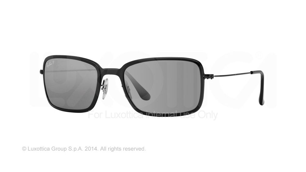 Ray-Ban RB3514M Single Vision Prescription Sunglasses RB3514M-153-82-56 - Lens Diameter 56 mm, Frame Color Demi Glos Black