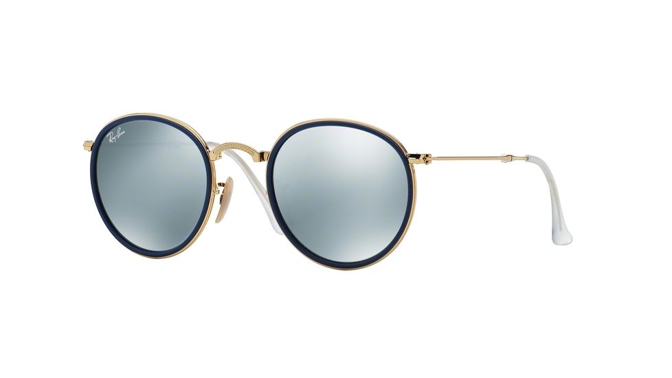Ray-Ban RB3517 Sunglasses 001/30-48 - Gold Frame, Green Mirror Silver Lenses
