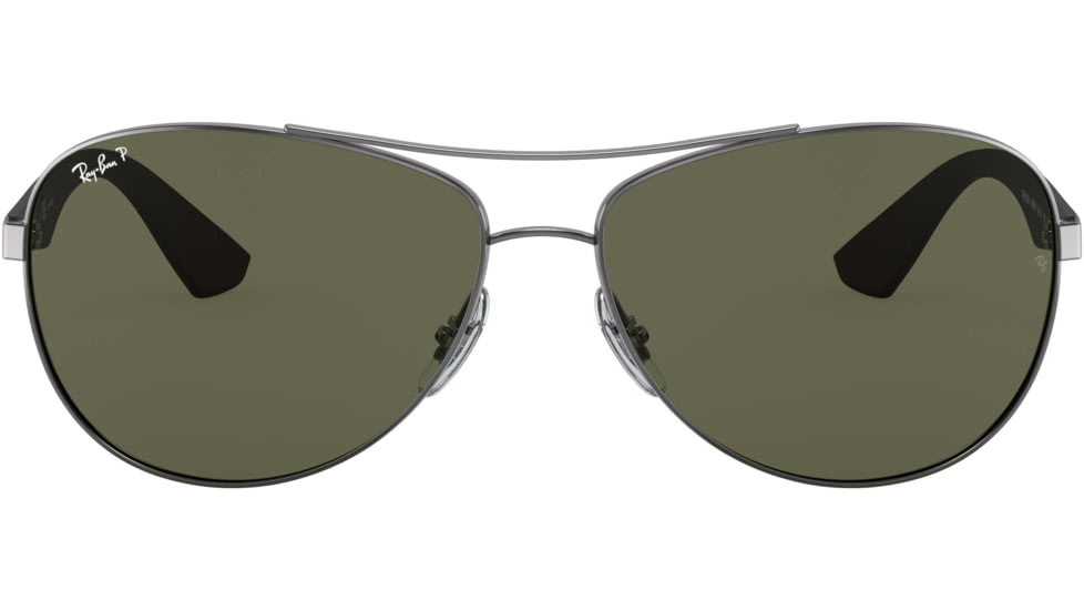 Ray-Ban RB3526 Sunglasses 029/9A-63 - Matte Gunmetal Frame, Polar Dark Green Lenses