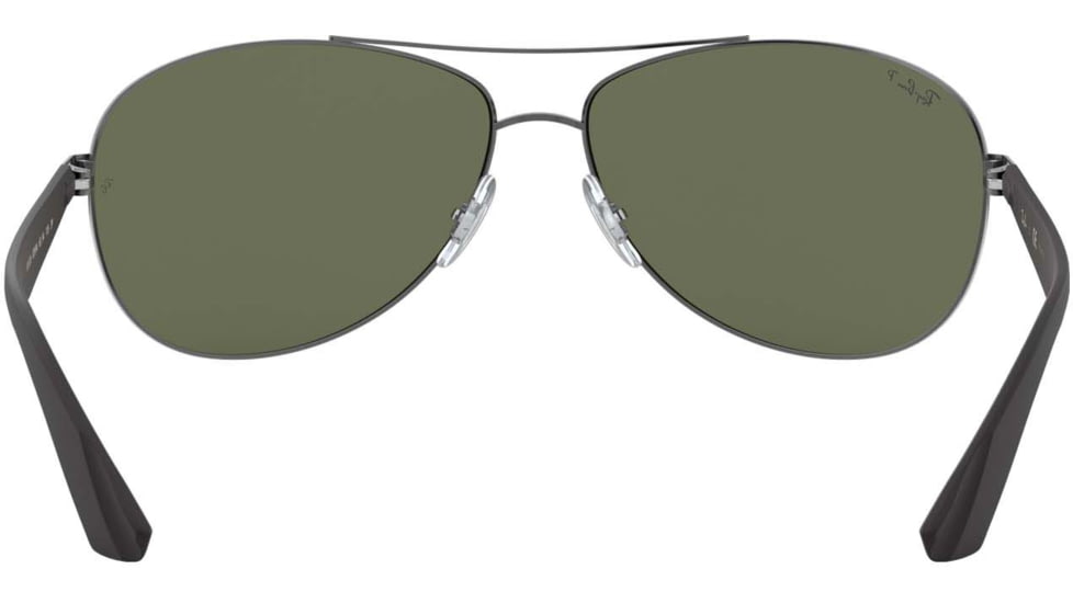 Ray-Ban RB3526 Sunglasses 029/9A-63 - Matte Gunmetal Frame, Polar Dark Green Lenses