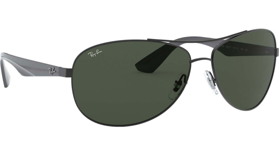 Ray-Ban RB3526 Sunglasses 006/71-63 - Matte Black Frame, Grey Green Lenses