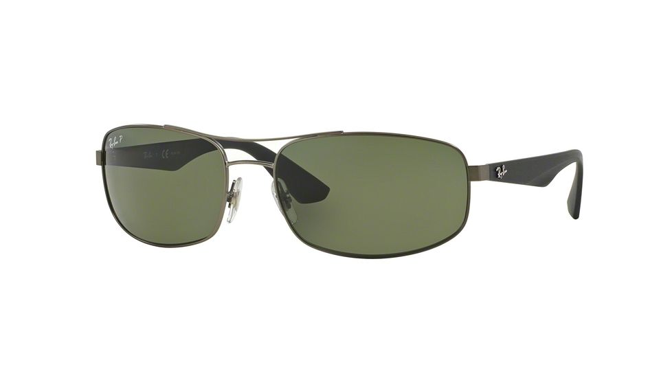 Ray-Ban RB3527 Progressive Prescription Sunglasses RB3527-029-9A-61 - Lens Diameter 61 mm, Frame Color Matte Gunmetal