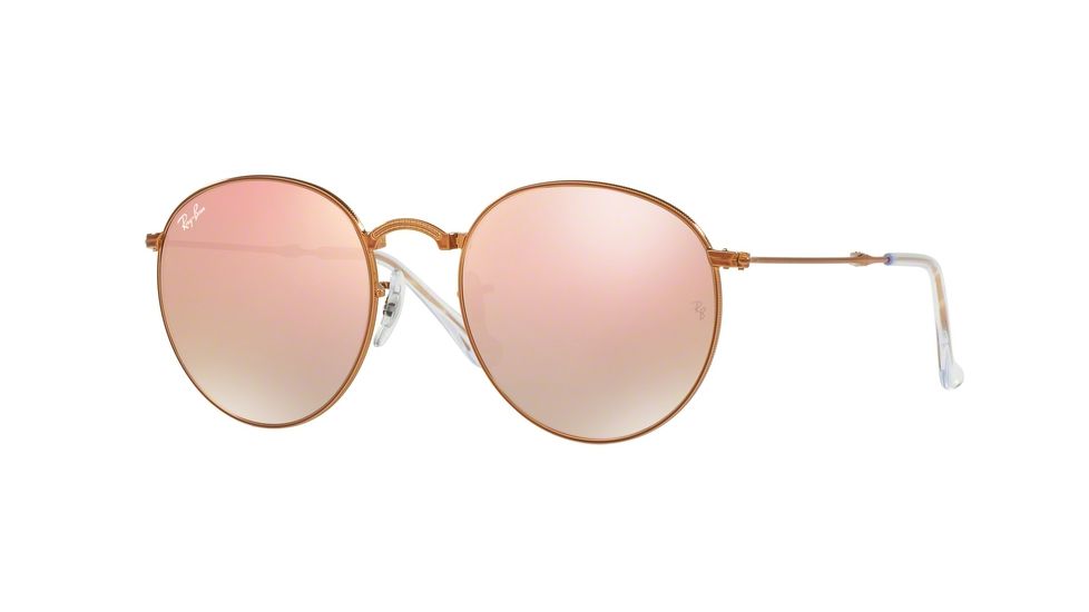 Ray-Ban RB3532 Single Vision Prescription Sunglasses RB3532-198-7Y-47 - Lens Diameter 47 mm, Frame Color Shiny Bronze