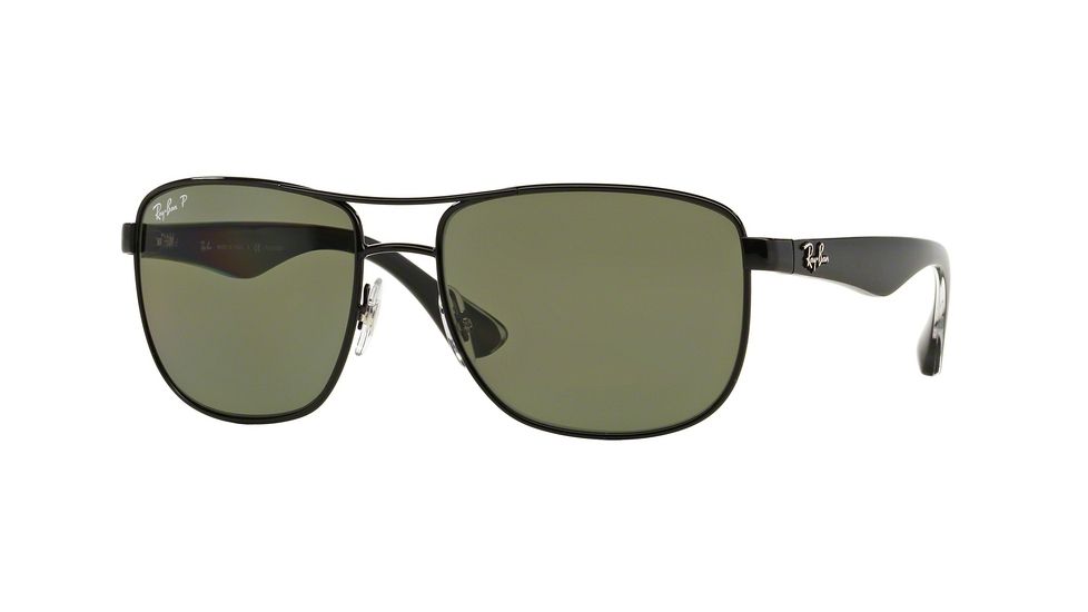 Ray-Ban RB3533 Single Vision Prescription Sunglasses RB3533-002-9A-57 - Lens Diameter 57 mm, Frame Color Black