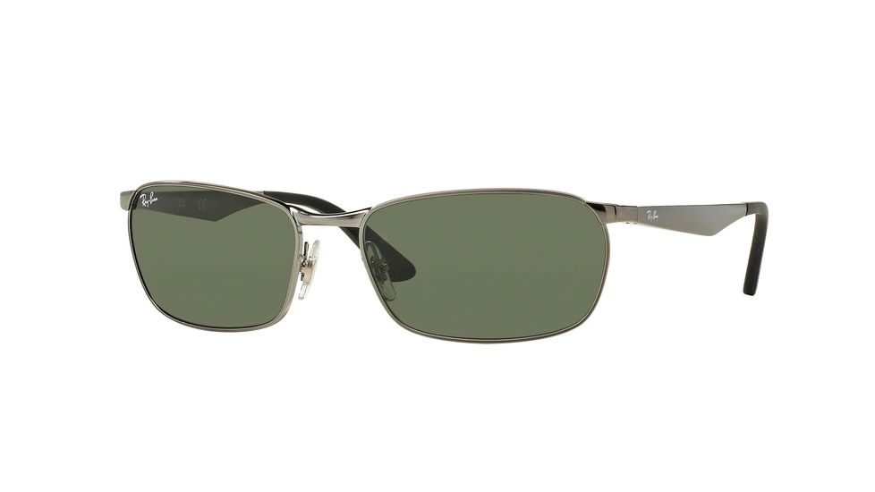 Ray-Ban RB3534 Single Vision Prescription Sunglasses RB3534-004-62 - Lens Diameter 62 mm, Frame Color Gunmetal