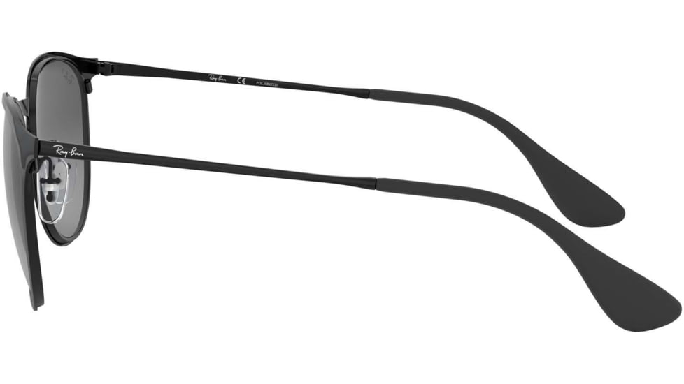 Ray-Ban RB3539 Sunglasses 002/T3-54 - Shiny Black Frame, Light Grey Gradient Grey Polar Lenses