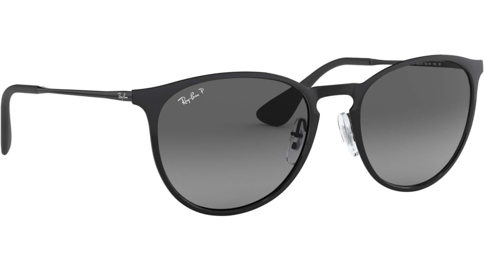 Ray-Ban RB3539 Sunglasses 002/T3-54 - Shiny Black Frame, Light Grey Gradient Grey Polar Lenses