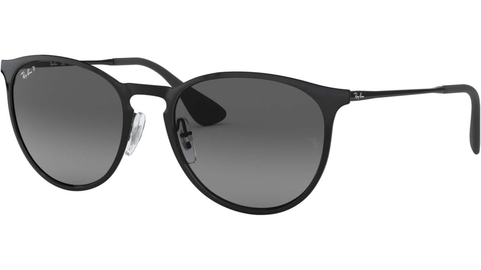 Ray-Ban RB3539 Sunglasses 002/T3-54 - Shiny Black Frame, Light Grey Gradient Grey Polar Lenses