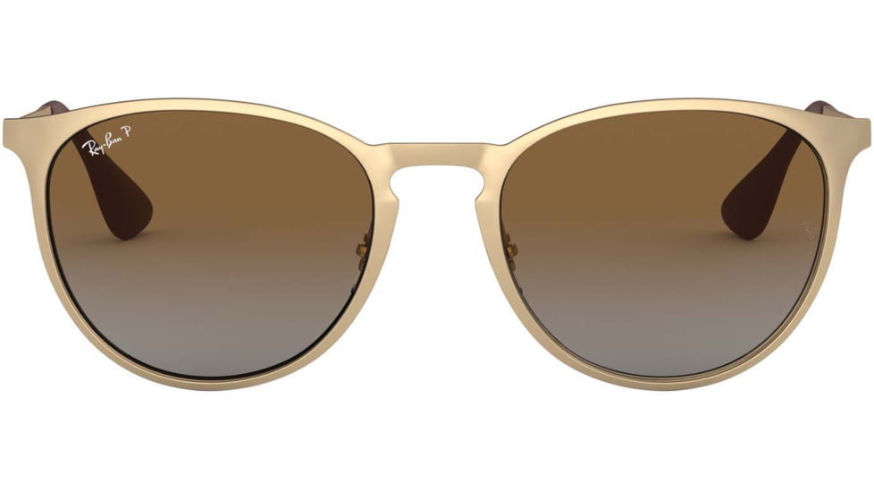 Ray-Ban RB3539 Sunglasses 112/T5-54 - Matte Gold Frame, Light Grey Grad Brown Polar Lenses
