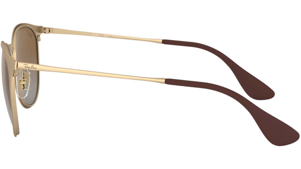 Ray-Ban RB3539 Sunglasses 112/T5-54 - Matte Gold Frame, Light Grey Grad Brown Polar Lenses