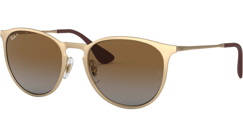 Ray-Ban RB3539 Sunglasses 112/T5-54 - Matte Gold Frame, Light Grey Grad Brown Polar Lenses