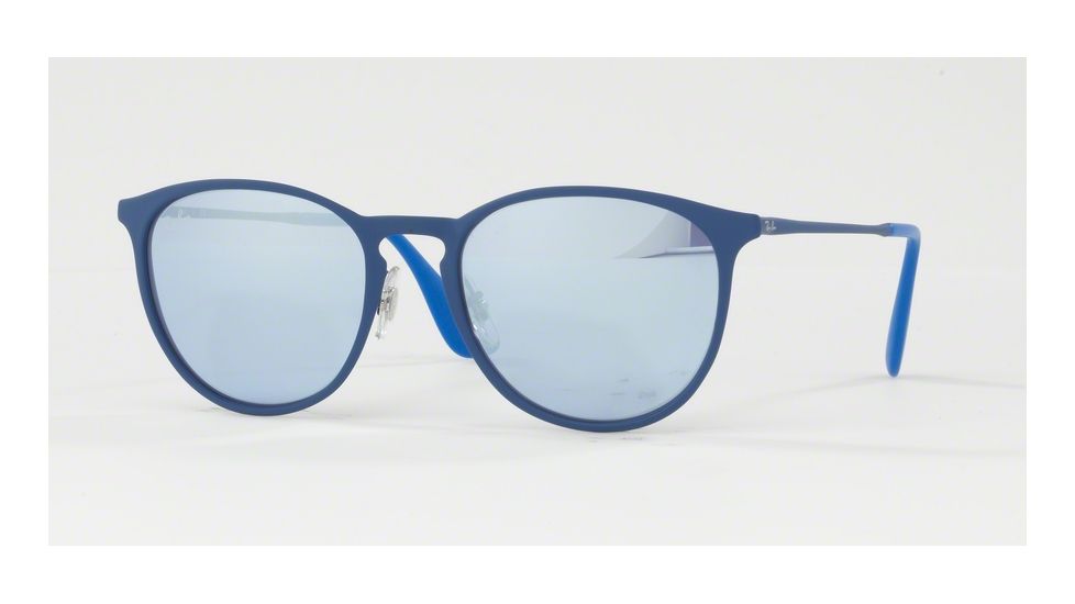 Ray-Ban RB3539 Sunglasses 90221U-54 - Rubber Eletric Blue Frame, Blue Light Flash Grey Lenses