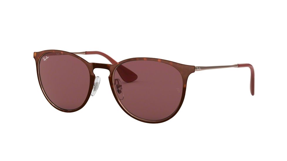 Ray-Ban RB3539 Sunglasses 913375-54 - Havana Frame, Dark Violet Lenses