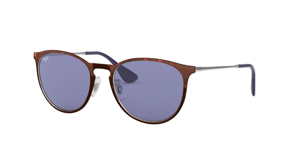 Ray-Ban RB3539 Sunglasses 913476-54 - Havana Frame, Dark Violet Lenses
